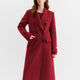 FSLE Women Tailored Coat with Double-Faced Tweed Oversized Flattering Silhouette Premium Wool Outerwear 2025 Winter New Arrival