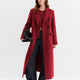 FSLE Women Tailored Coat with Double-Faced Tweed Oversized Flattering Silhouette Premium Wool Outerwear 2025 Winter New Arrival