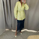 Solid Lace up Coat Long Pants Lady Set V-Neck Long Sleeve Jacket High Waist Straight Trousers Casual Women's New Sets Streetwear