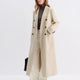 FSLE Women Tailored Coat with Double-Faced Tweed Oversized Flattering Silhouette Premium Wool Outerwear 2025 Winter New Arrival