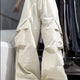 Retro Vintage High Street Baggy Pants Fashion Women Oversized Drawstring Pocket New Pant Casual Streetwear Loose Jogger Trousers