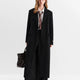 FSLE Women Tailored Coat with Double-Faced Tweed Oversized Flattering Silhouette Premium Wool Outerwear 2025 Winter New Arrival