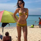 Sexy Cute Striped Bikinis Swimsuits Women Y2k Bikini Top Mini Shorts Vacation Sets 2026 Summer Female Holiday Clubwear Outfits