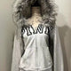 2025 new blue sweatshirt for women fall and winter gothic American retro casual bulk streetwear Y2K design Slim cardigan jacket