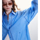 TOYOUTH Women Shirt 2026 Spring New Lyocell Acetate Vacation Commuter Shirt