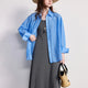TOYOUTH Women Shirt 2026 Spring New Lyocell Acetate Vacation Commuter Shirt