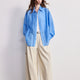 TOYOUTH Women Shirt 2026 Spring New Lyocell Acetate Vacation Commuter Shirt