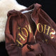 2025 new blue sweatshirt for women fall and winter gothic American retro casual bulk streetwear Y2K design Slim cardigan jacket