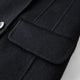 FSLE Women Tailored Coat with Double-Faced Tweed Oversized Flattering Silhouette Premium Wool Outerwear 2025 Winter New Arrival