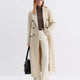 FSLE Women Tailored Coat with Double-Faced Tweed Oversized Flattering Silhouette Premium Wool Outerwear 2025 Winter New Arrival