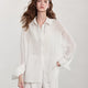 TOYOUTH Women Shirt 2026 Spring New Lyocell Acetate Vacation Commuter Shirt