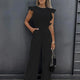 2024 Summer Short Sleeve Wide Leg Jumpsuit For Women Elegant Romper Vintage Streetwear Jumpsuits Overalls Women Jump Suit Woman