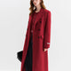 FSLE Women Tailored Coat with Double-Faced Tweed Oversized Flattering Silhouette Premium Wool Outerwear 2025 Winter New Arrival