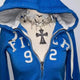2025 new blue sweatshirt for women fall and winter gothic American retro casual bulk streetwear Y2K design Slim cardigan jacket