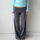 Women Wide Leg Pants Solid Color Fold Over Waist Casual Trousers Spring Fall Loose Sweatpants Bottoms Y2K Streetwear