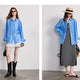 TOYOUTH Women Shirt 2026 Spring New Lyocell Acetate Vacation Commuter Shirt