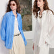 TOYOUTH Women Shirt 2026 Spring New Lyocell Acetate Vacation Commuter Shirt