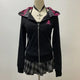 2025 new blue sweatshirt for women fall and winter gothic American retro casual bulk streetwear Y2K design Slim cardigan jacket